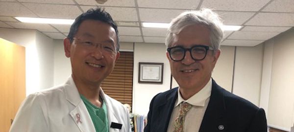 Il Dottor Cataldo con il Professor Hak Chang